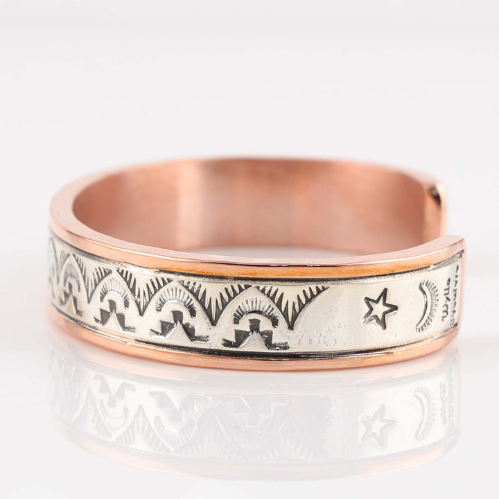 Silver on Copper Cuff