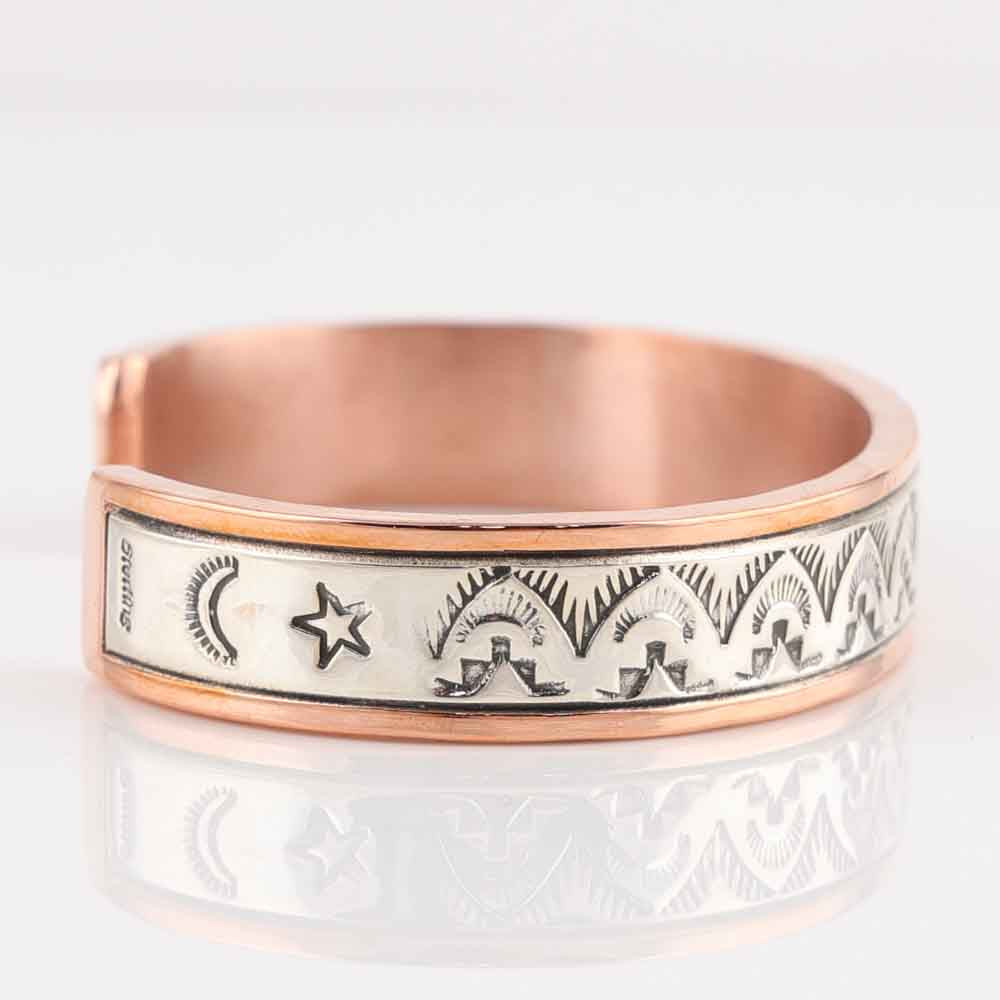 Silver on Copper Cuff