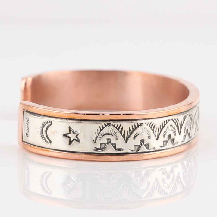 Silver on Copper Cuff