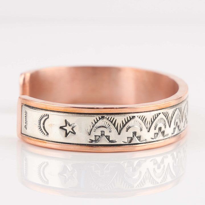Silver on Copper Cuff
