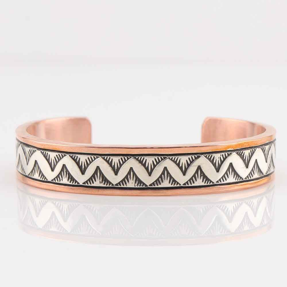 Silver on Copper Cuff