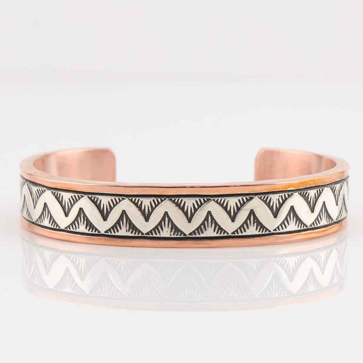 Silver on Copper Cuff