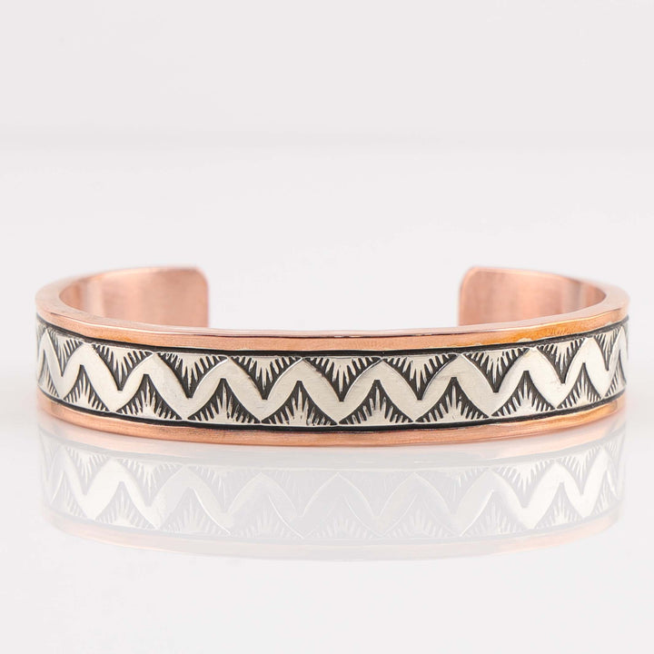 Silver on Copper Cuff