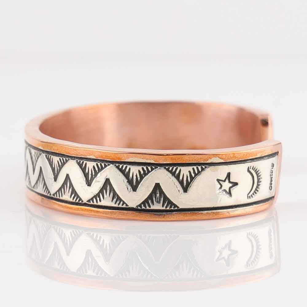 Silver on Copper Cuff