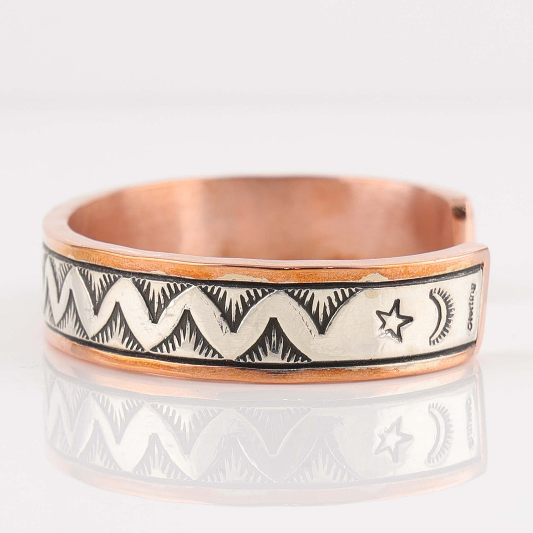 Silver on Copper Cuff