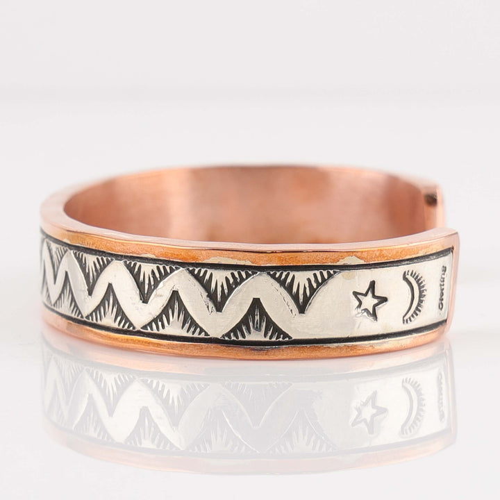 Silver on Copper Cuff