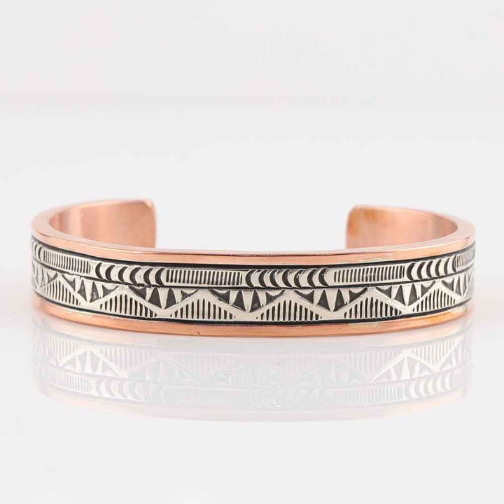 Silver on Copper Cuff