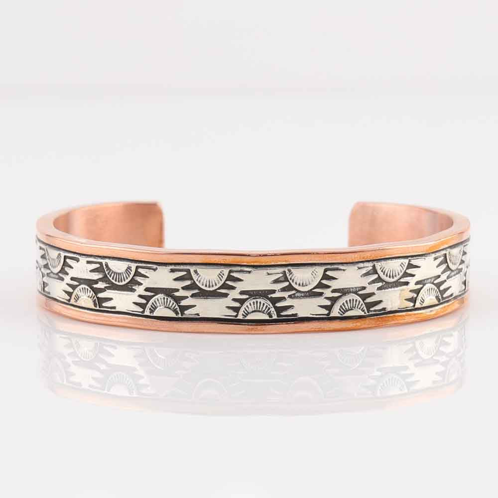 Silver on Copper Cuff