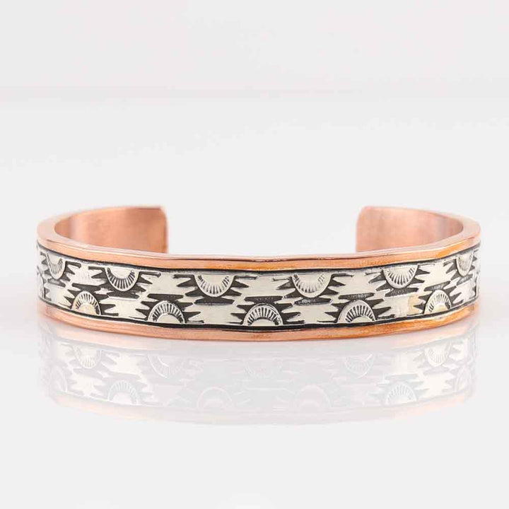 Silver on Copper Cuff