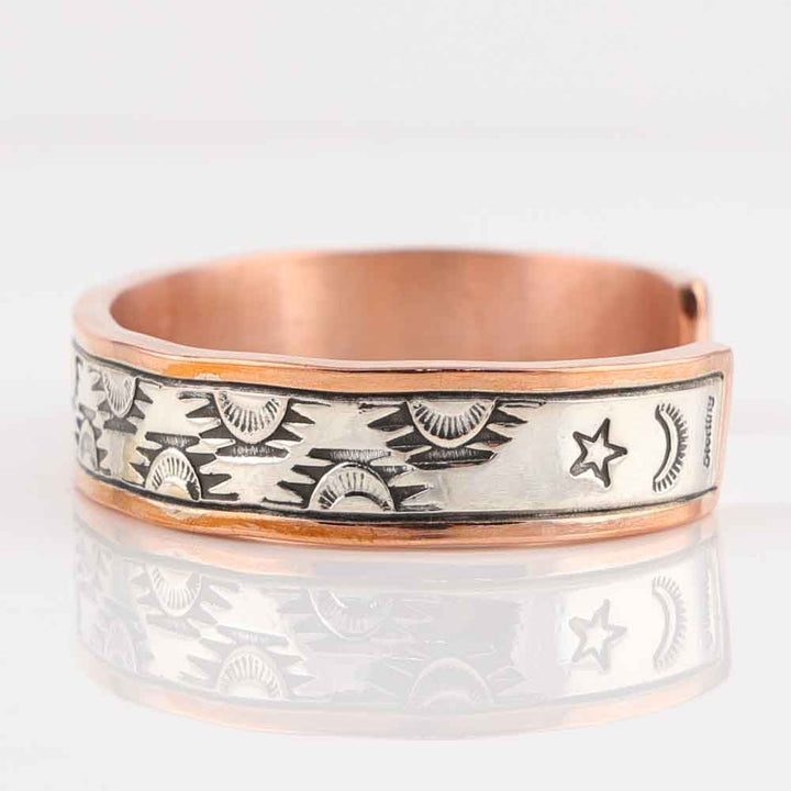 Silver on Copper Cuff