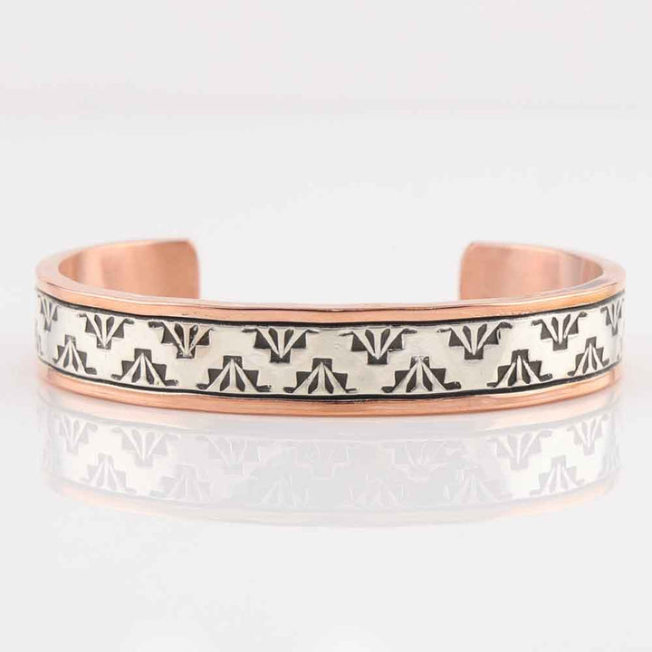 Silver on Copper Cuff