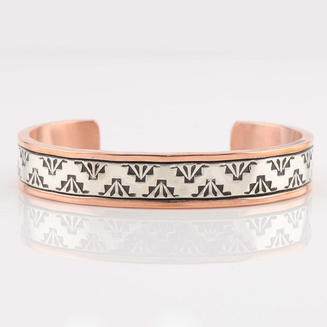 Silver on Copper Cuff