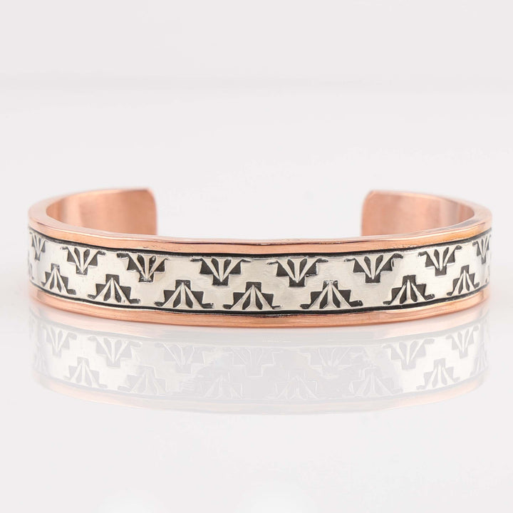 Silver on Copper Cuff