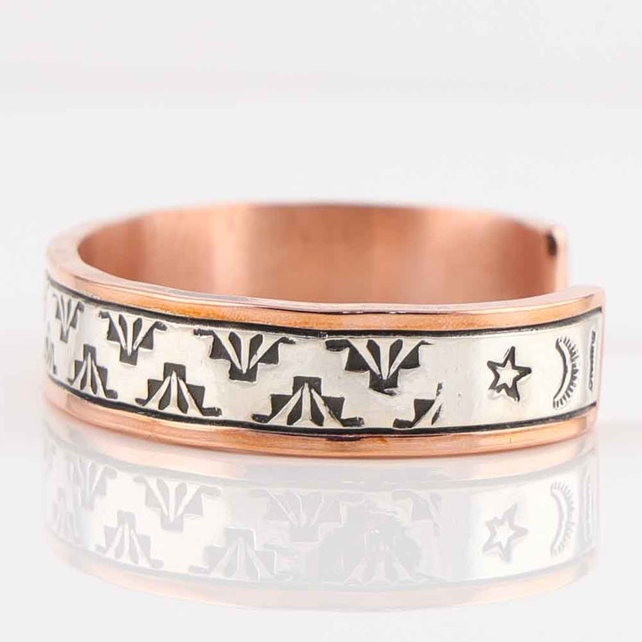 Silver on Copper Cuff