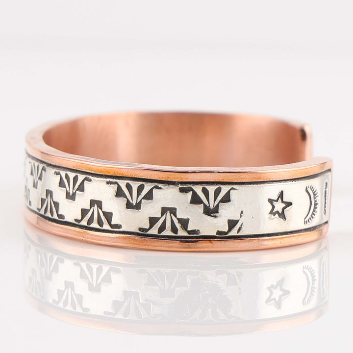 Silver on Copper Cuff