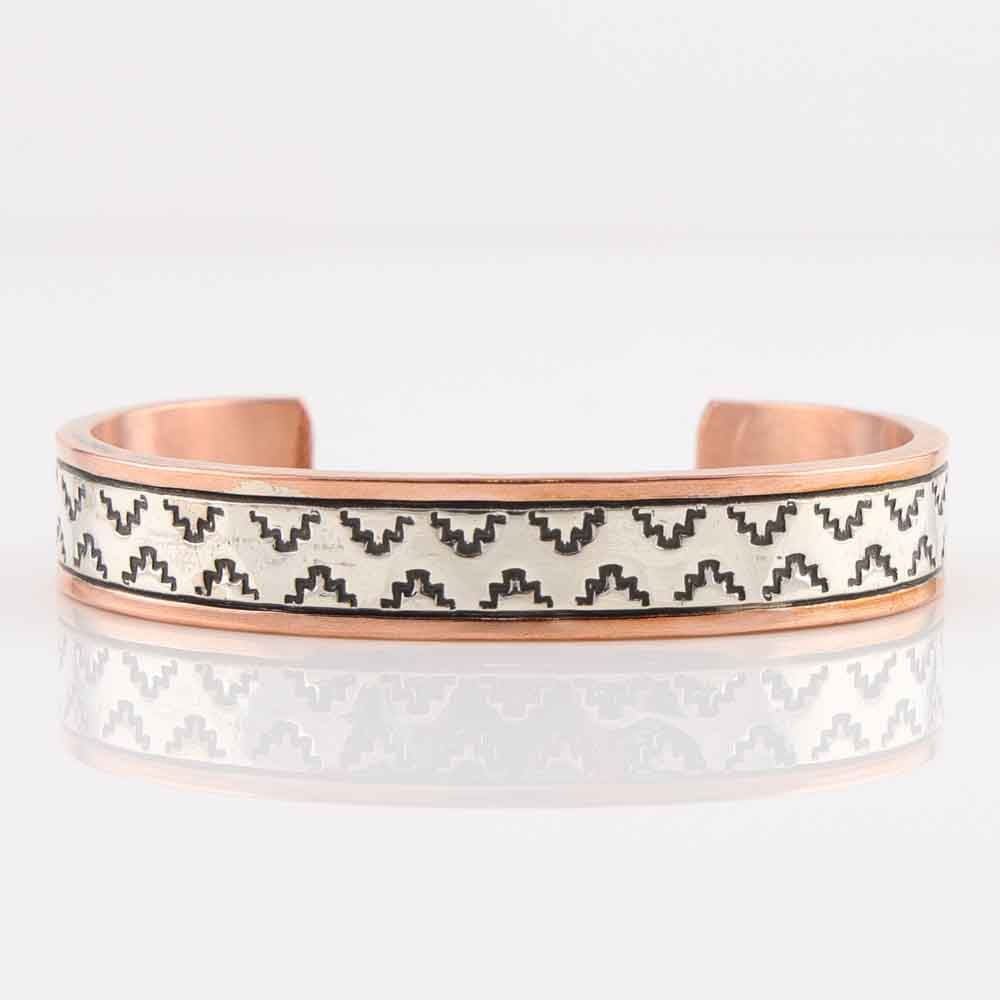 Silver on Copper Cuff