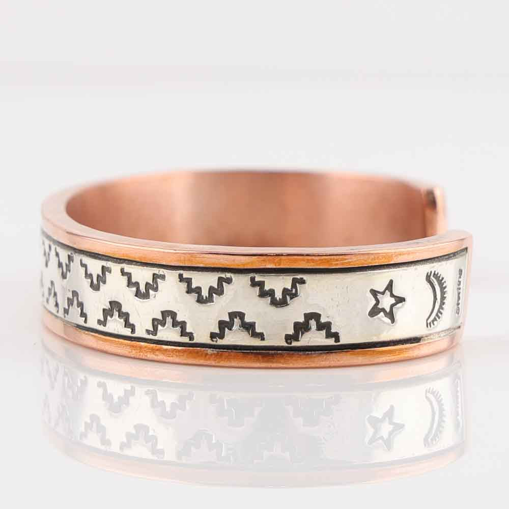 Silver on Copper Cuff