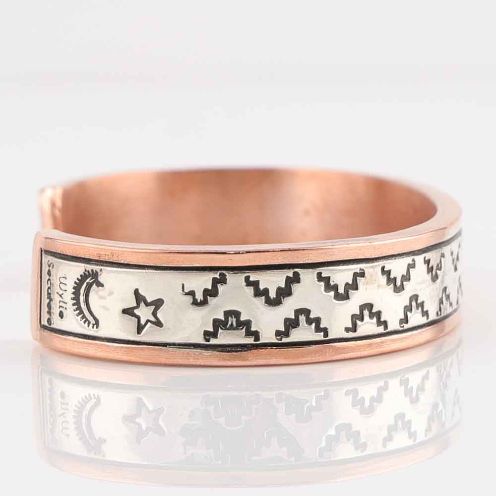 Silver on Copper Cuff