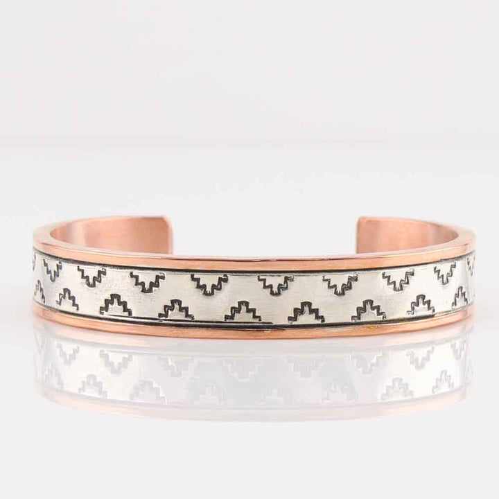 Silver on Copper Cuff