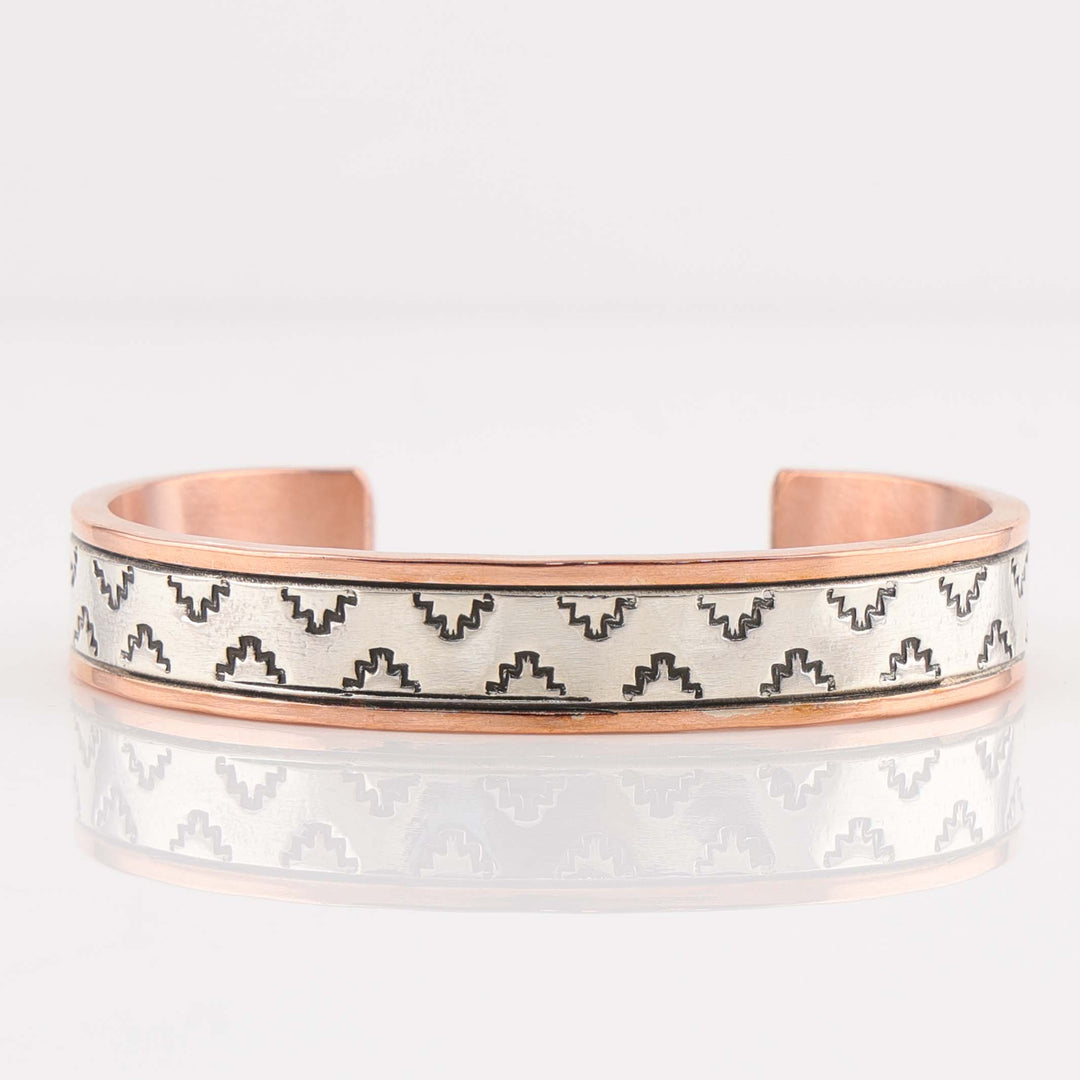 Silver on Copper Cuff