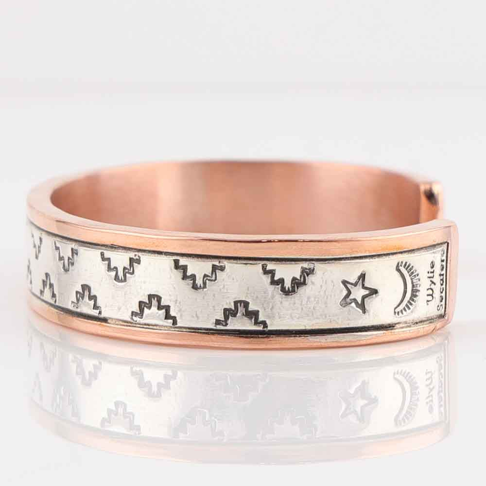 Silver on Copper Cuff
