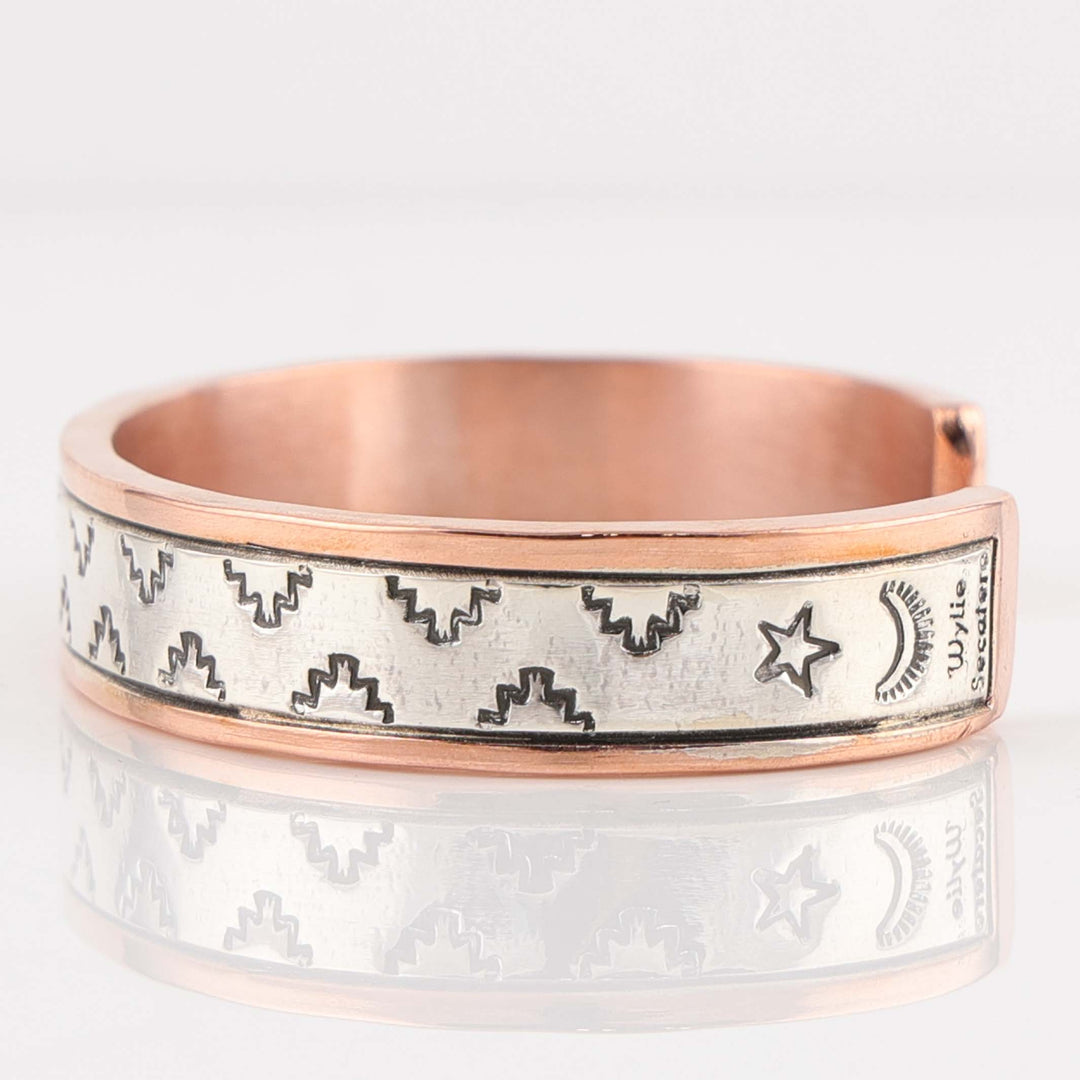 Silver on Copper Cuff
