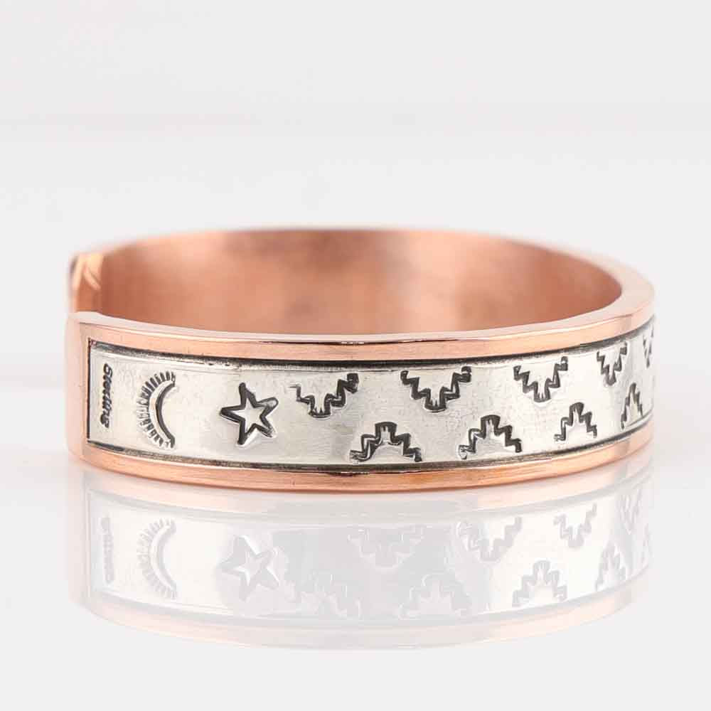 Silver on Copper Cuff