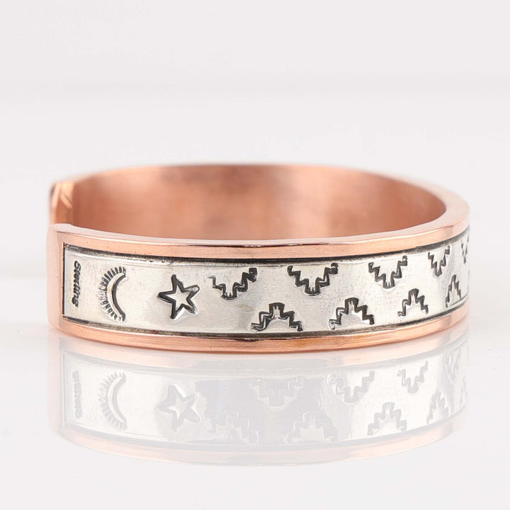 Silver on Copper Cuff