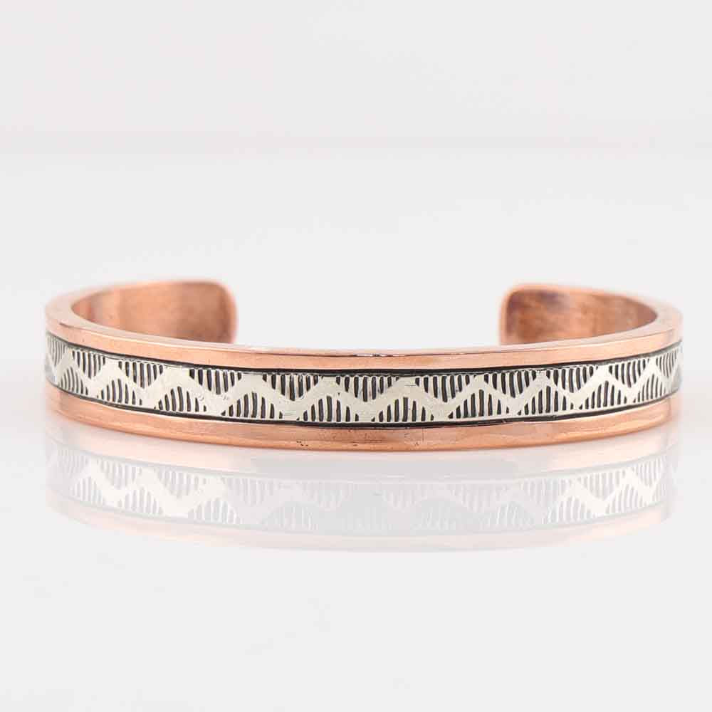 Silver on Copper Cuff