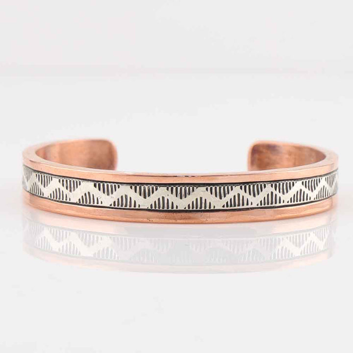 Silver on Copper Cuff