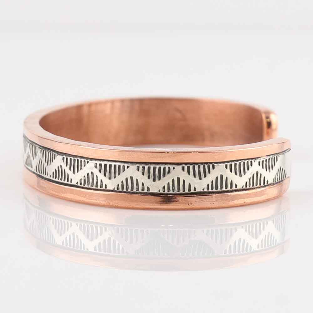 Silver on Copper Cuff