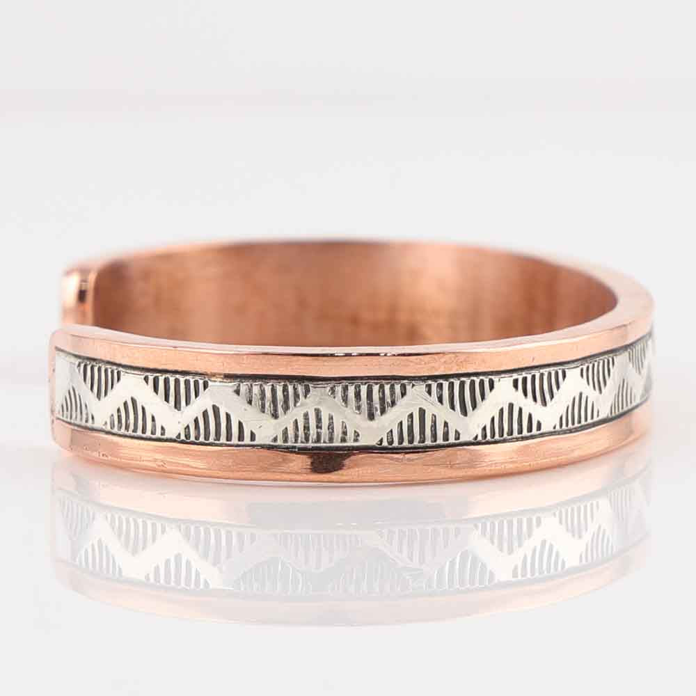 Silver on Copper Cuff