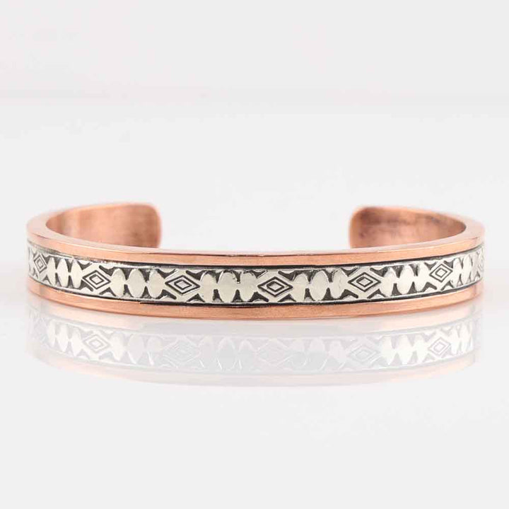 Silver on Copper Cuff