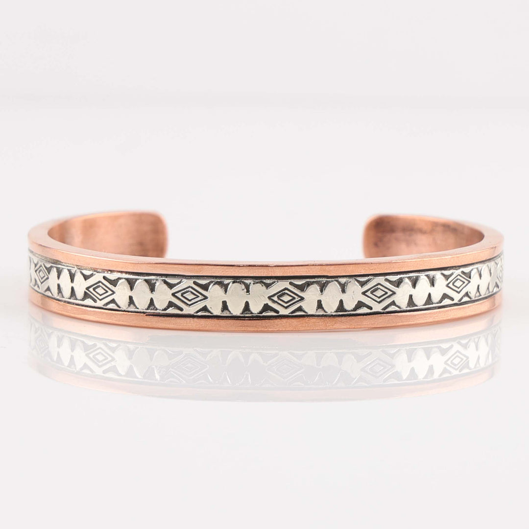 Silver on Copper Cuff