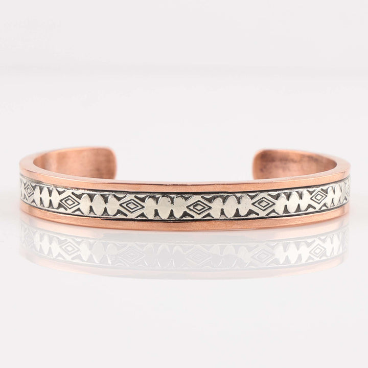 Silver on Copper Cuff