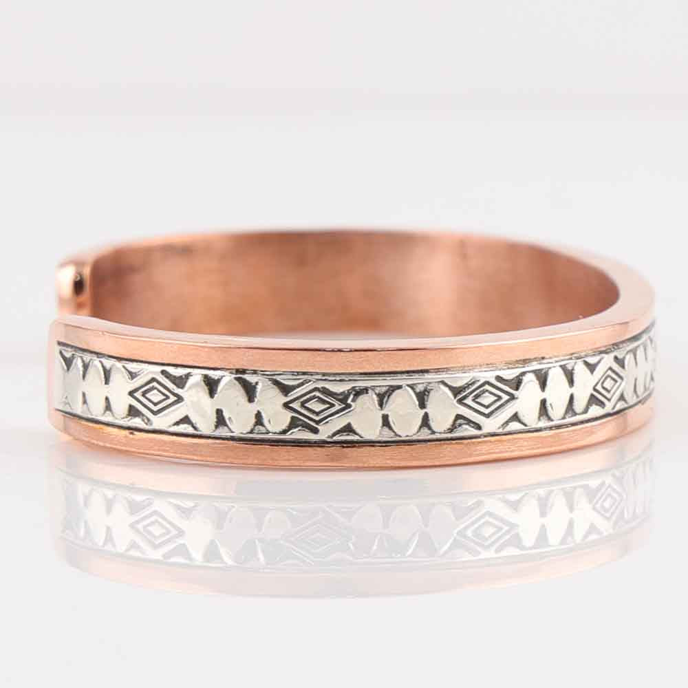 Silver on Copper Cuff