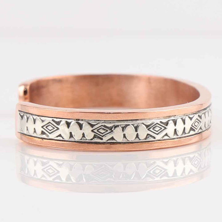 Silver on Copper Cuff