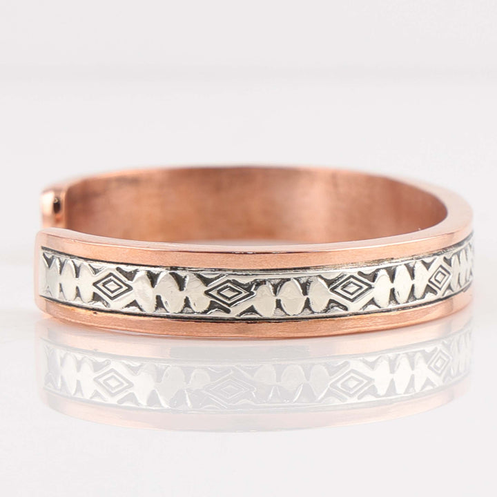 Silver on Copper Cuff