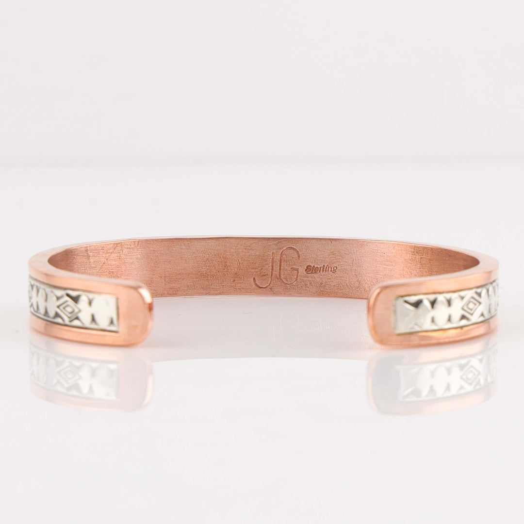 Silver on Copper Cuff