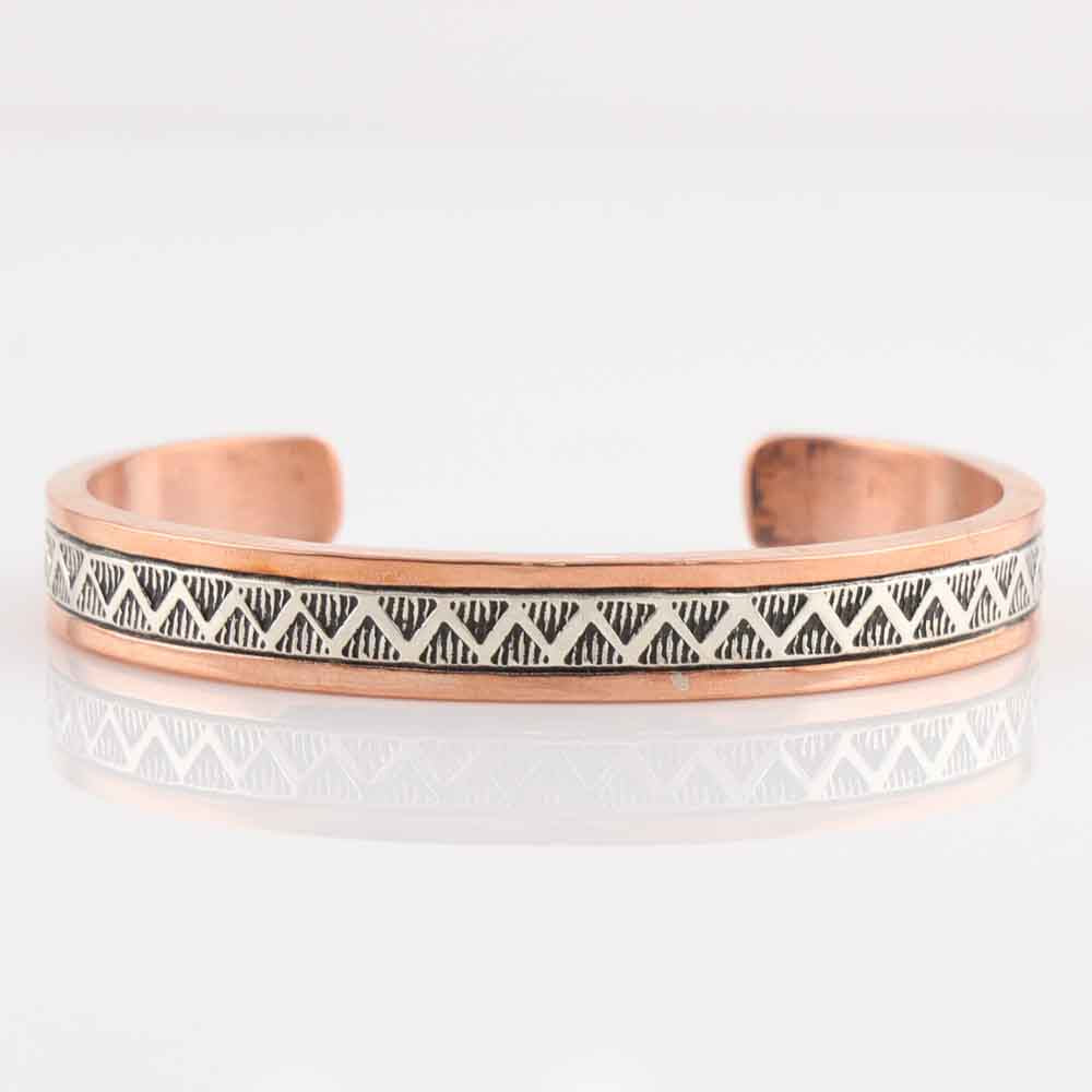 Silver on Copper Cuff