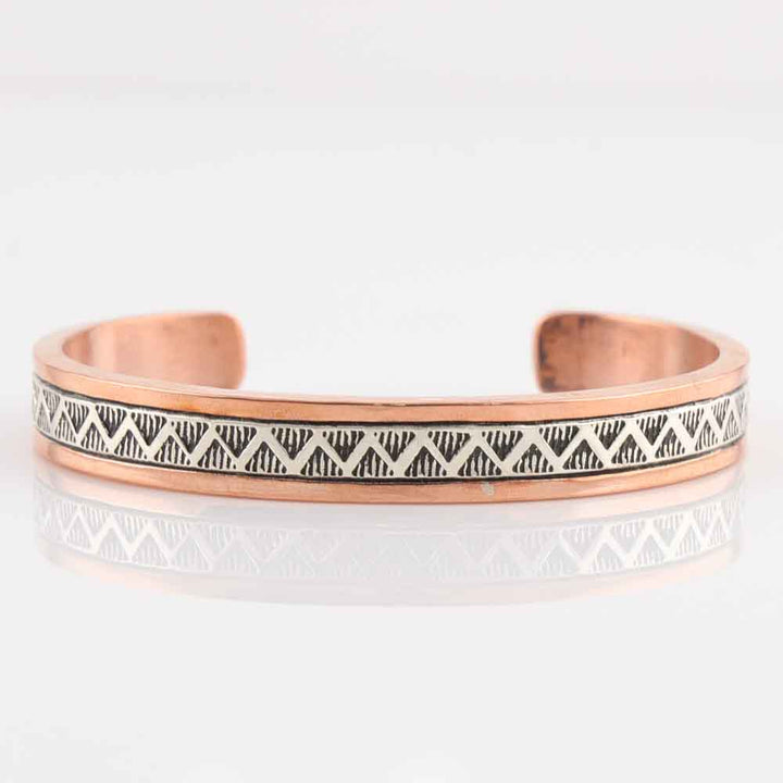 Silver on Copper Cuff