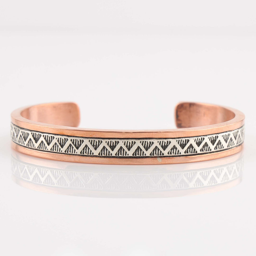 Silver on Copper Cuff