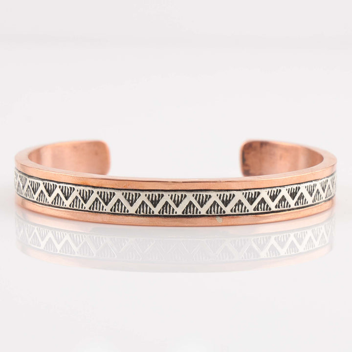 Silver on Copper Cuff