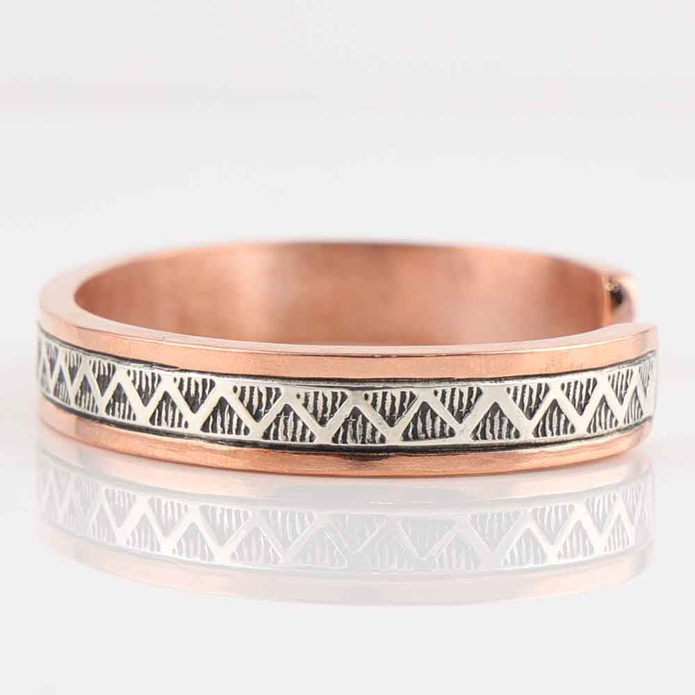 Silver on Copper Cuff