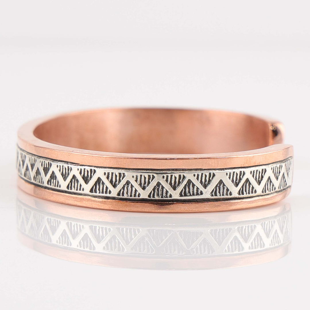 Silver on Copper Cuff
