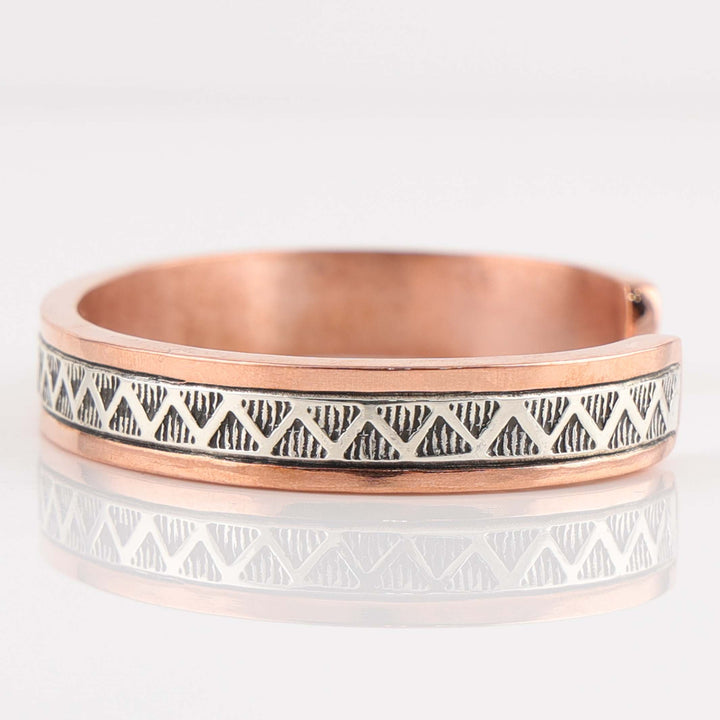 Silver on Copper Cuff