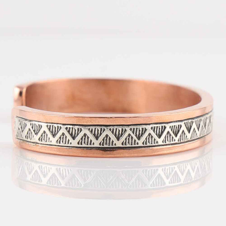 Silver on Copper Cuff