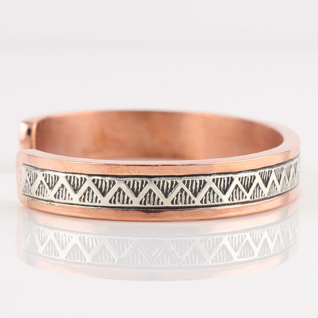 Silver on Copper Cuff