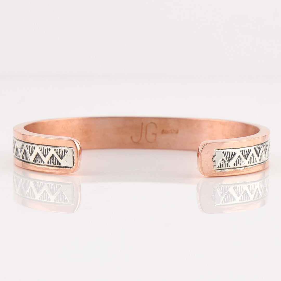Silver on Copper Cuff