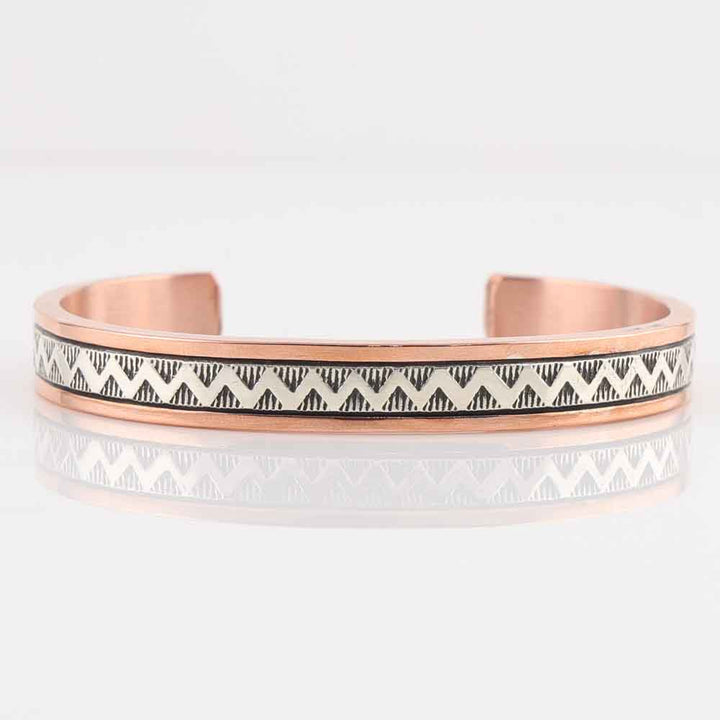 Silver on Copper Cuff